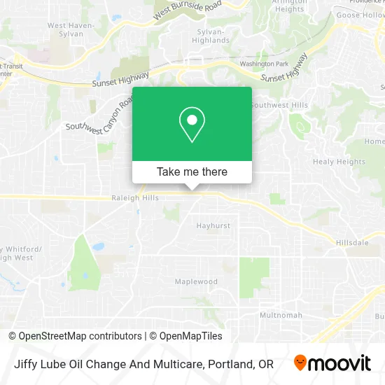 Jiffy Lube Oil Change And Multicare map