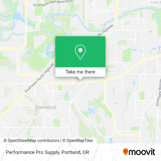 Performance Pro Supply map