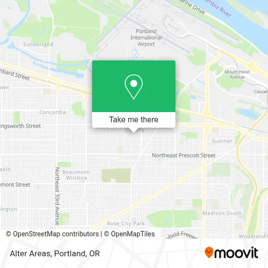 Alter Areas map