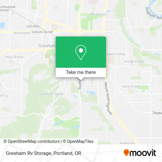Gresham Rv Storage map
