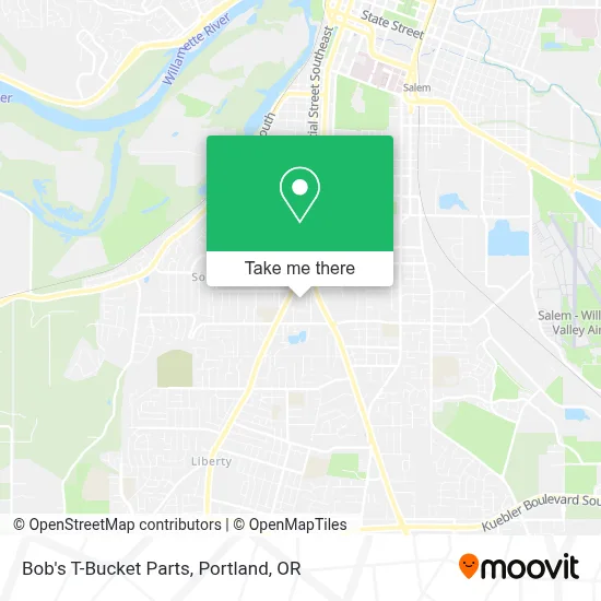 Bob's T-Bucket Parts map