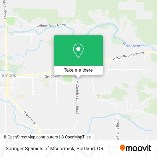 Springer Spaniels of Mccormick map
