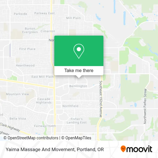 Yaima Massage And Movement map