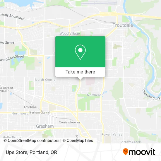 Ups Store map
