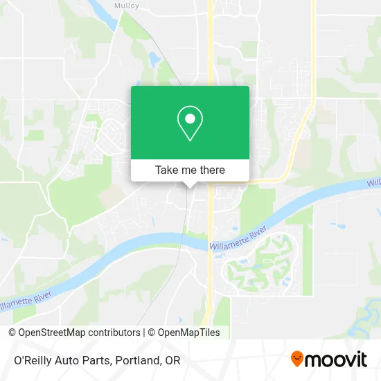 O'Reilly Auto Parts map