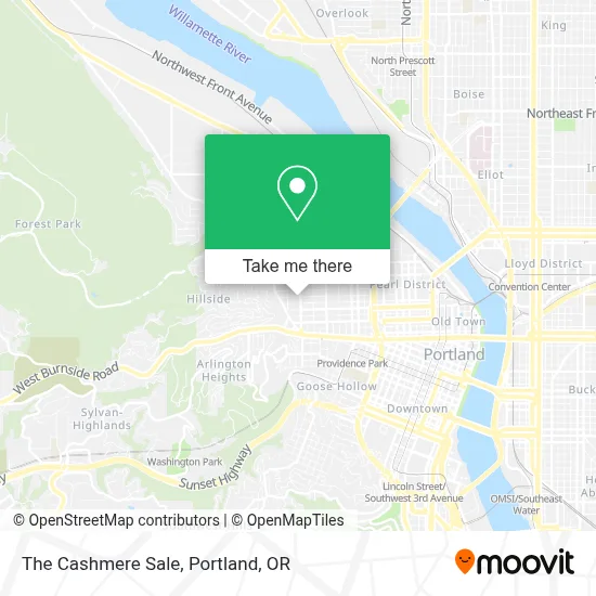 The Cashmere Sale map