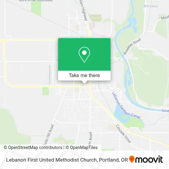 Lebanon First United Methodist Church map