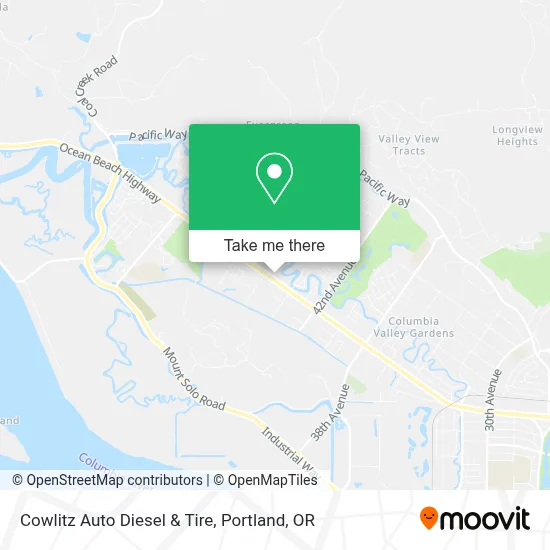 Cowlitz Auto Diesel & Tire map