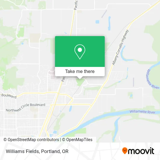 Williams Fields map