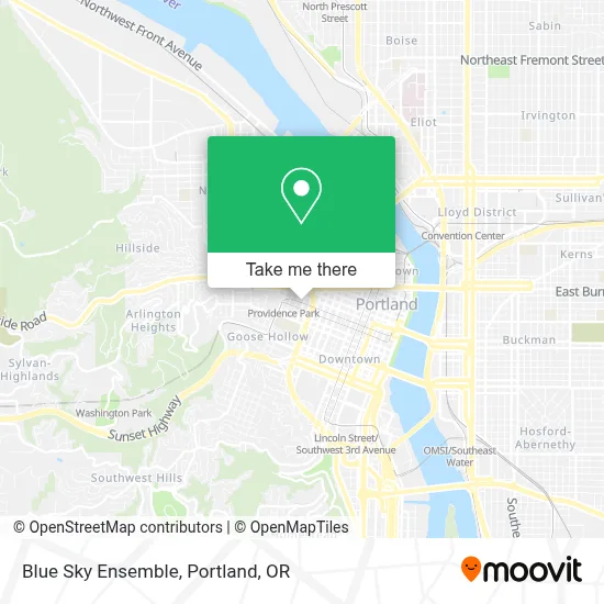 Blue Sky Ensemble map