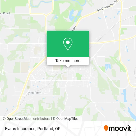 Evans Insurance map