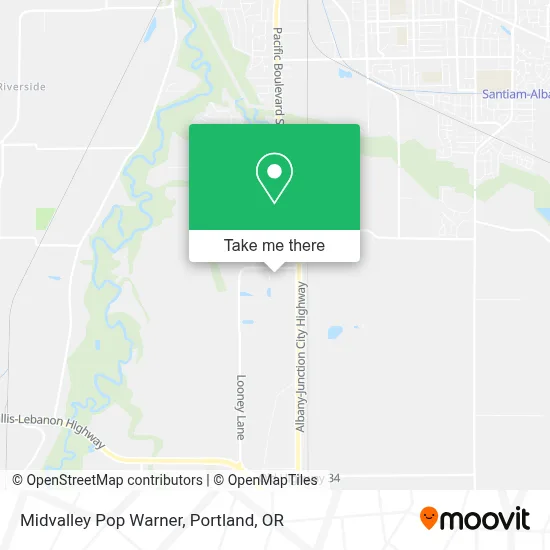 Midvalley Pop Warner map