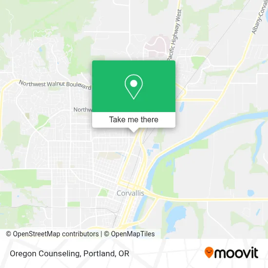 Oregon Counseling map
