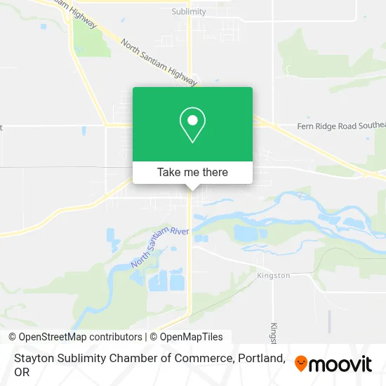 Stayton Sublimity Chamber of Commerce map