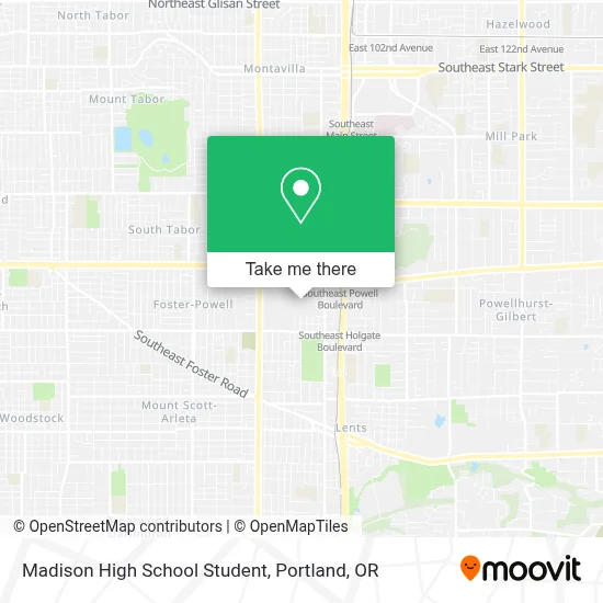 Madison High School Student map