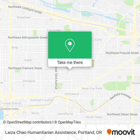 Laiza Chao Humanitarian Assistance map