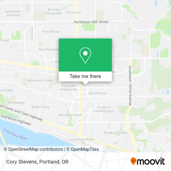 Cory Stevens map