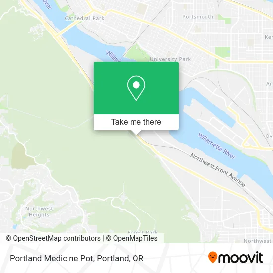 Portland Medicine Pot map