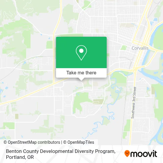 Benton County Developmental Diversity Program map