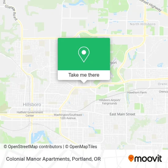 Colonial Manor Apartments map