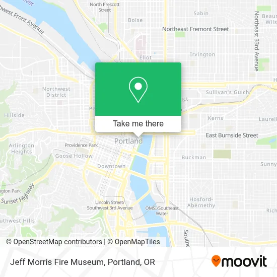 Jeff Morris Fire Museum map