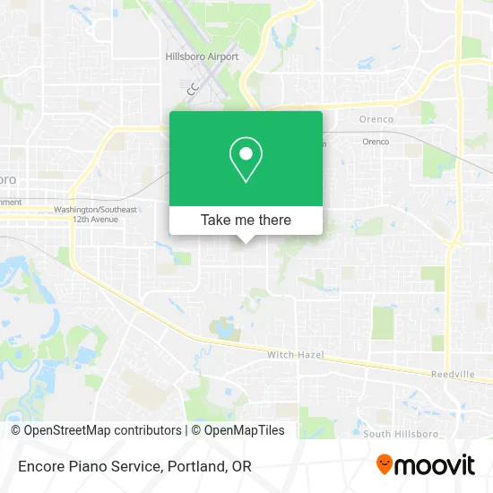 Encore Piano Service map