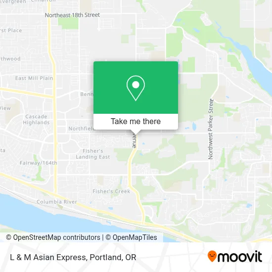 L & M Asian Express map
