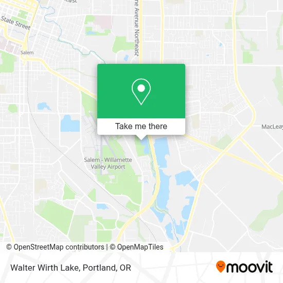 Walter Wirth Lake map