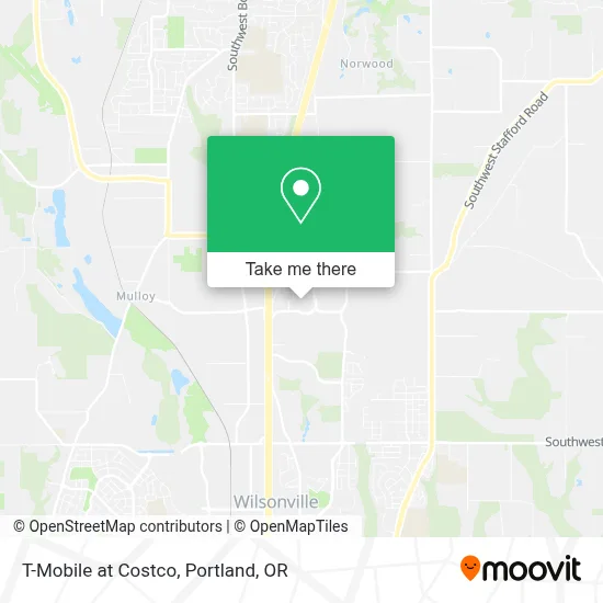 T-Mobile at Costco map