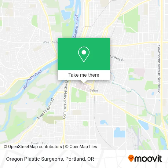 Oregon Plastic Surgeons map