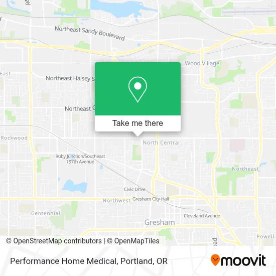 Performance Home Medical map