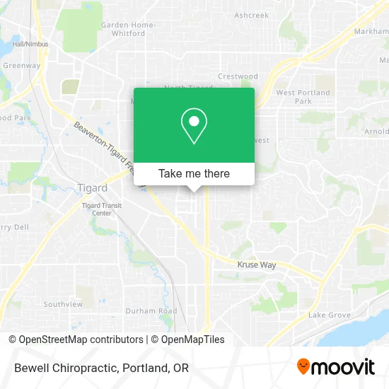 Bewell Chiropractic map