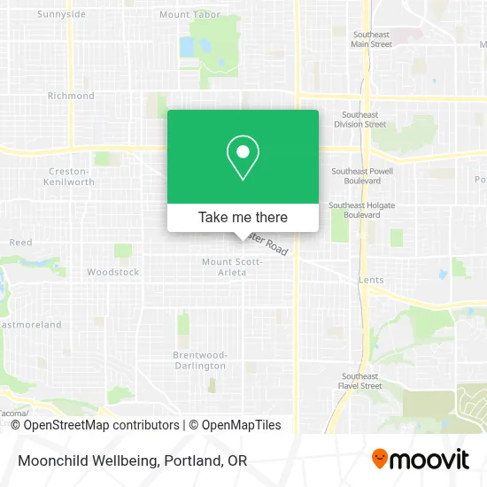 Moonchild Wellbeing map