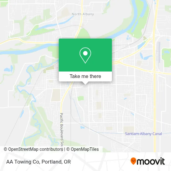 AA Towing Co map