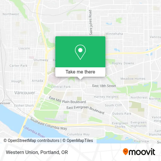 Western Union map