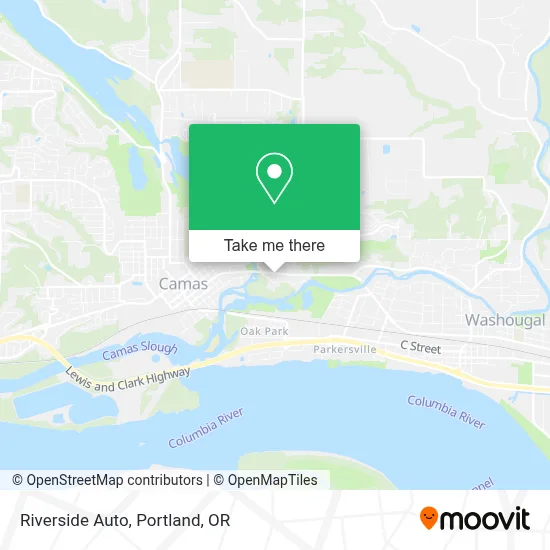 Riverside Auto map
