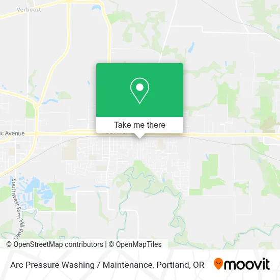 Arc Pressure Washing / Maintenance map
