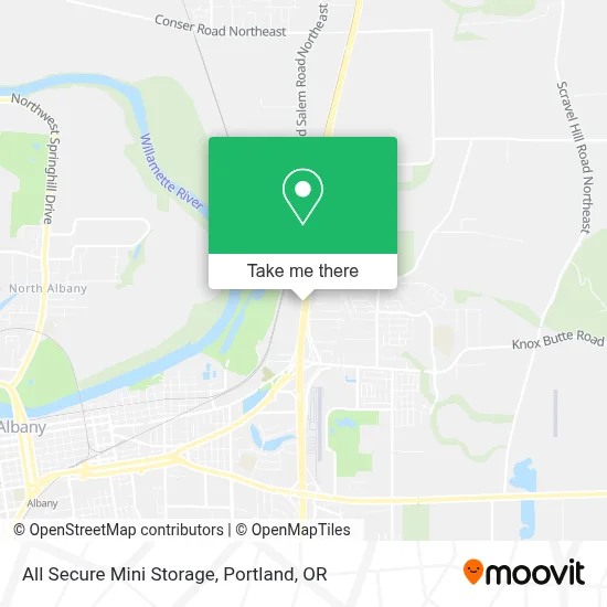 All Secure Mini Storage map