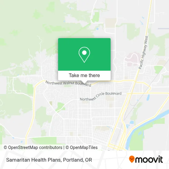Samaritan Health Plans map