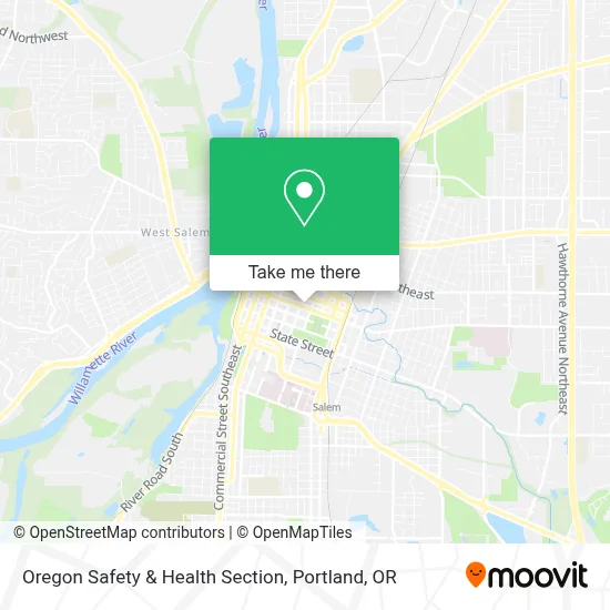 Oregon Safety & Health Section map