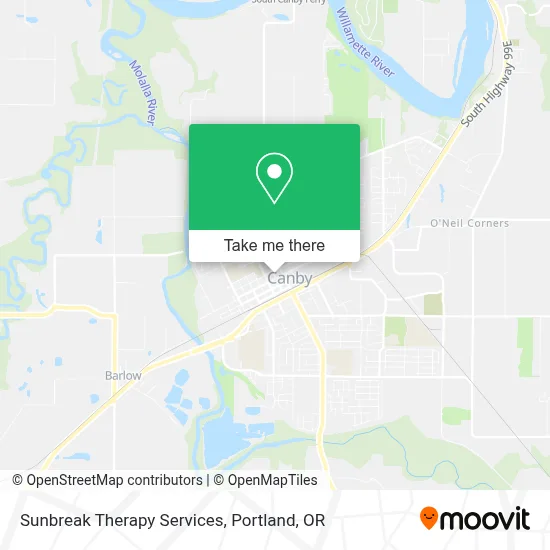 Sunbreak Therapy Services map