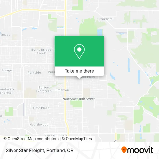 Silver Star Freight map