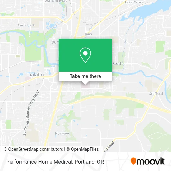Performance Home Medical map