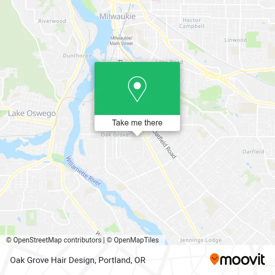 Oak Grove Hair Design map