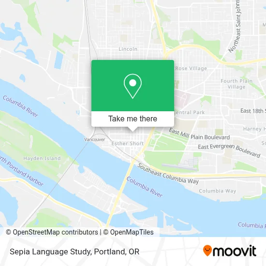 Sepia Language Study map