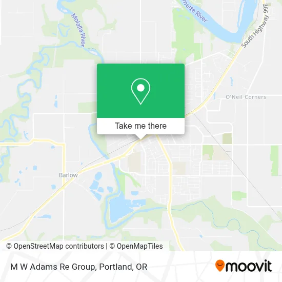 M W Adams Re Group map
