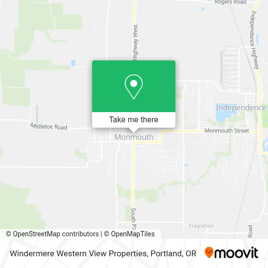 Windermere Western View Properties map