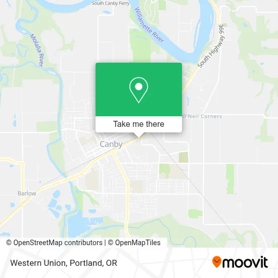 Western Union map
