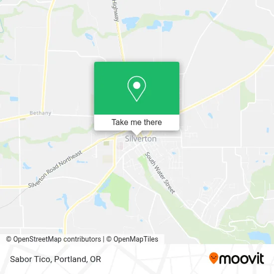 Sabor Tico map