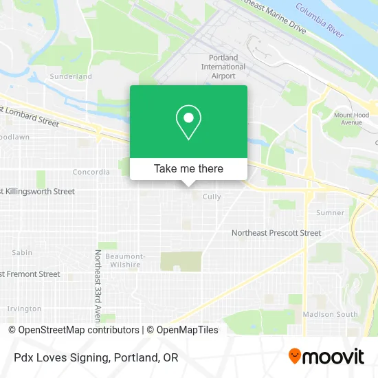 Pdx Loves Signing map